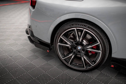 Splittery zadní boční Street Pro + flaps BMW 2 Coupe M240i G42 černo-červené