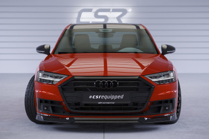 Spoiler pod přední nárazník CSR CUP pro Audi A8 D5 2017-2021 - carbon look lesklý