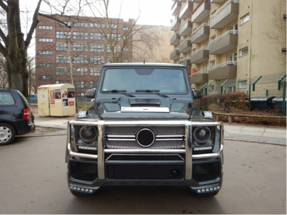 Přední ochranný nerezový rám stříbrný pro Mercedes G-Class W463 G63 (1989-2018)