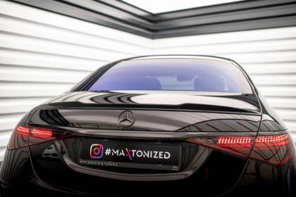 Prodloužení spoileru 3D Mercedes-Benz S AMG-Line W223 carbon look