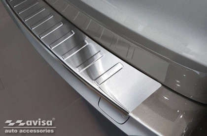 Nerezová ochranná lišta zadního nárazníku BMW X5/F15 2013-2018 stříbrná