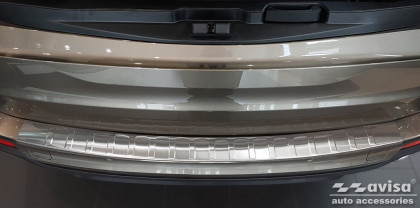 Nerezová ochranná lišta zadního nárazníku BMW X5/F15 2013-2018 stříbrná