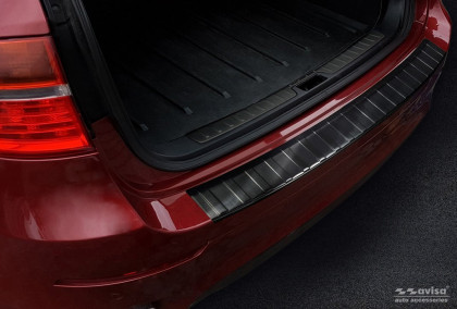 Nerezová ochranná lišta zadního nárazníku BMW X6/E71 2009-2014 černá