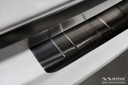 Nerezová ochranná lišta zadního nárazníku BMW X6/F16 2014- černá