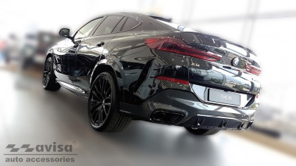 Prahové ochranné nerezové lišty Avisa pro BMW  X6 G06 2019- stříbrné