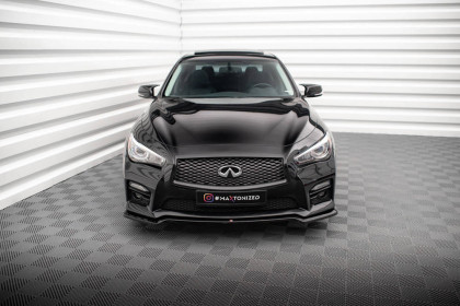 Spojler pod nárazník lipa V.1 Infiniti Q50 S Mk1 carbon look