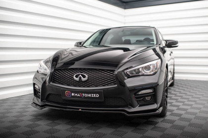 Spojler pod nárazník lipa V.1 Infiniti Q50 S Mk1 carbon look