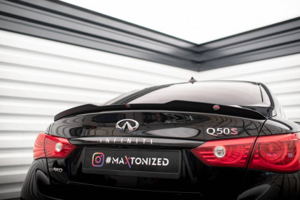 Prodloužení spoileru Infiniti Q50 S Mk1 carbon look