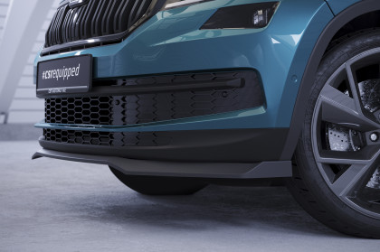 Spoiler pod přední nárazník CSR CUP pro Škoda Kodiaq 17-21 - carbon look lesklý