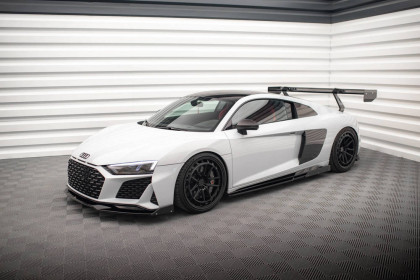 Prahové lišty V.2+dlaps Audi R8 Mk2 Facelift carbon look