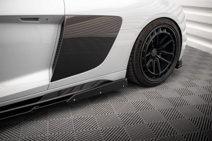 Prahové lišty V.2+dlaps Audi R8 Mk2 Facelift carbon look