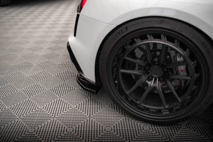 Splittery zadní boční Audi R8 Mk2 Facelift černý lesklý plast