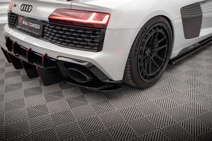 Splittery zadní boční Audi R8 Mk2 Facelift černý lesklý plast
