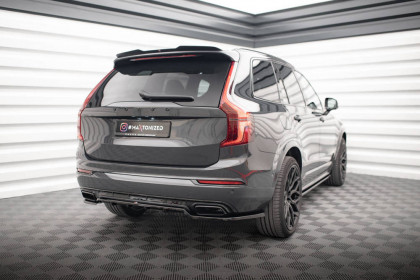 Spoiler zadního nárazníku Volvo XC90 R-Design Mk2 Facelift černý lesklý plast