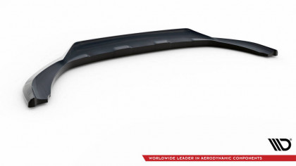 Spojler pod nárazník lipa Volvo XC60 R-Design Mk1 Facelift černý lesklý plast