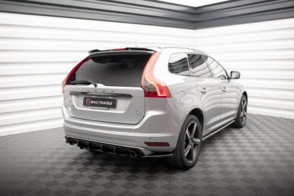 Splittery zadní boční Volvo XC60 R-Design Mk1 Facelift černý lesklý plast