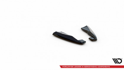 Splittery zadní boční Volvo XC60 R-Design Mk1 Facelift černý lesklý plast