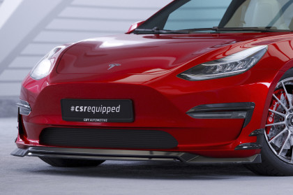 Spoiler pod přední nárazník CSR CUP pro Tesla Model 3 - carbon look lesklý