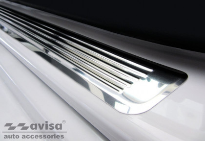 Prahové ochranné nerezové lišty Avisa pro BMW X7 (G07) stříbrné zrcadlové