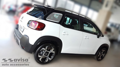 Prahové ochranné nerezové lišty Avisa pro Citroen C3 Aircross 2017- - stříbrné kartáčované