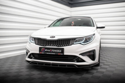 Spojler pod nárazník lipa V.1 Kia Optima Mk4 Facelift černý lesklý plast