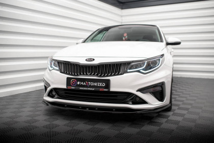 Spojler pod nárazník lipa V.2 Kia Optima Mk4 Facelift černý lesklý plast