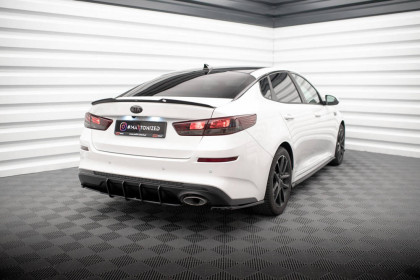 Spoiler zadního nárazníku Street pro Kia Optima Mk4 Facelift černo červený