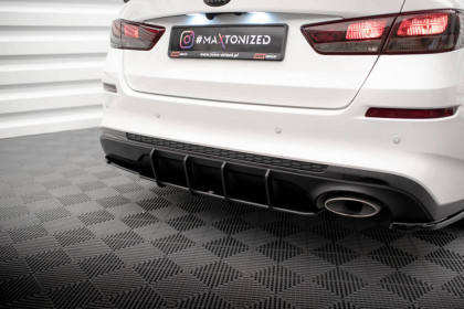 Spoiler zadního nárazníku Street pro Kia Optima Mk4 Facelift černo červený
