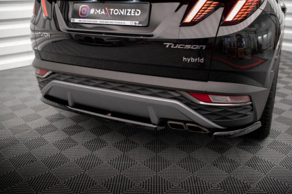 Spoiler zadního nárazníku Hyundai Tucson Mk4 černý lesklý plast