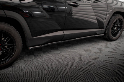 Prahové lišty Hyundai Tucson Mk4 černý lesklý plast