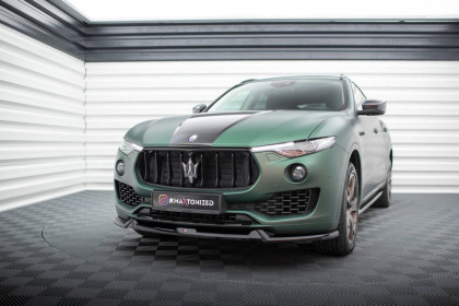 Spojler pod nárazník lipa V.1 Maserati Levante Mk1 černý lesklý plast