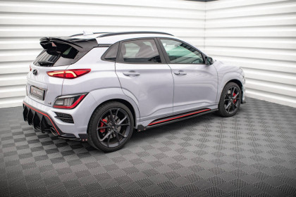 Prahové lišty V.1+flaps Hyundai Kona N Mk1 černý lesklý plast