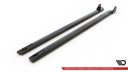 Prahové lišty V.1+flaps Hyundai Kona N Mk1 černý lesklý plast