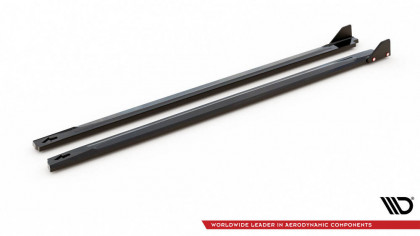 Prahové lišty V.1+flaps Hyundai Kona N Mk1 černý lesklý plast