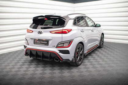 Splittery zadní boční V.1+flaps Hyundai Kona Mk1 černý lesklý plast