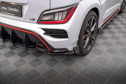 Splittery zadní boční V.1+flaps Hyundai Kona Mk1 carbon look