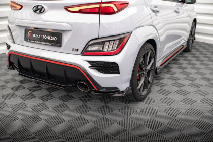 Splittery zadní boční V.2 Hyundai Kona Mk1 carbon look