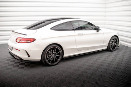 Prahové lišty Mercedes-Benz C Coupe AMG-Line C205 Facelift carbon look