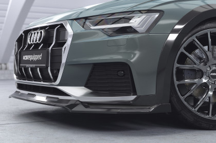 Spoiler pod přední nárazník CSR CUP pro Audi A6 C8 (Typ F2) Allroad - carbon look lesklý