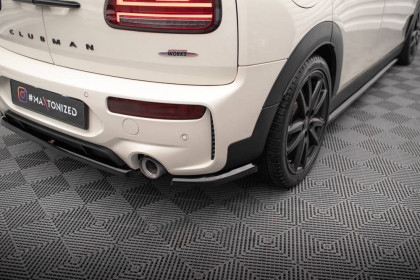 Splittery zadní boční Mini Cooper Clubman John Cooper Works F54 Facelift černý lesklý plast