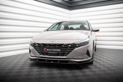 Spojler pod nárazník lipa Hyundai Elantra Mk7 černý lesklý plast