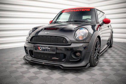 Spojler pod nárazník lipa V.2 Mini Cooper John Cooper Works R56 černý lesklý plast