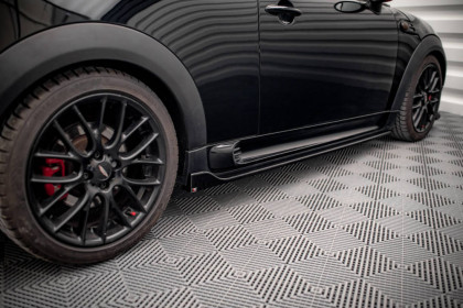 Prahové lišty V.2 Mini Cooper John Cooper Works R56 černý lesklý plast