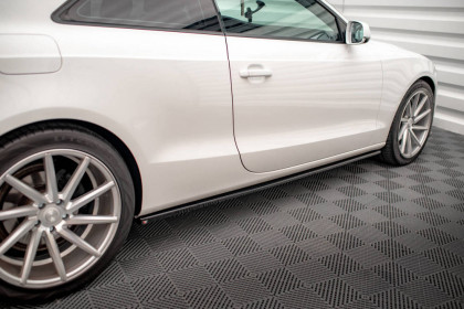 Prahové lišty V.2 Audi A5 / A5 S-Line / S5 Coupe 8T carbon look