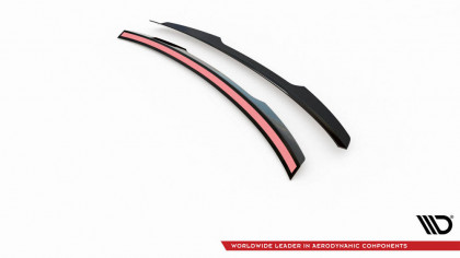 Prodloužení spoileru V.2 Audi A5 / A5 S-Line / S5 Coupe 8T černý lesklý plast