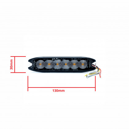 EPBL12 LED Výstražné Světlo 18W 12/24V