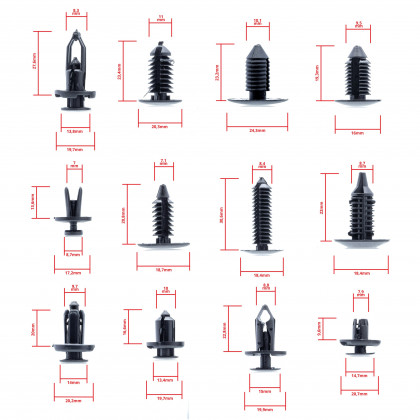 EPCRC04 CAR RETAINER CLIPS 240 PCS