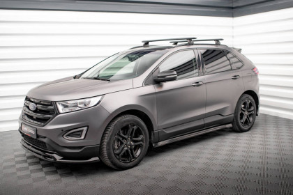 Prahové lišty Ford Edge Mk2 černý lesklý plast