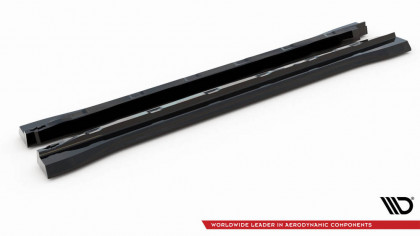 Prahové lišty Ford Edge Mk2 černý lesklý plast
