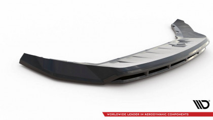 Spojler pod nárazník lipa Škoda Karoq Sportline Mk1 Facelift černý lesklý plast